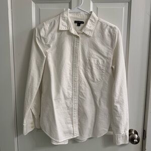 J. Crew Mercantile White Button-Up Shirt